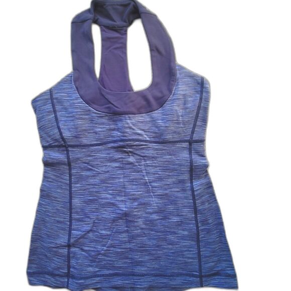 Lululemon Scoop Nec *Luon Wee Are From Space Blue 6 Tank top - Picture 3 of 13